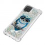 Samsung Galaxy A12 läpinäkyvä pöllö suojakuori.