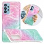 Samsung Galaxy A32 5G värikäs tie-dye marmori suojakuori.