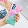 Samsung Galaxy A32 5G värikäs tie-dye marmori suojakuori.