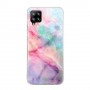 Samsung Galaxy A42 5G värikäs tie-dye marmori suojakuori.