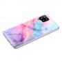 Samsung Galaxy A42 5G värikäs tie-dye marmori suojakuori.