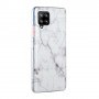 Samsung Galaxy A42 5G valkoinen marmori suojakuori