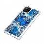 Samsung Galaxy A42 5G glitter hile sininen perhonen suojakuori