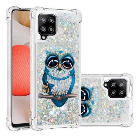 Samsung Galaxy A42 5G läpinäkyvä pöllö suojakuori.