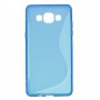 Galaxy A5 sininen silikonisuojus.