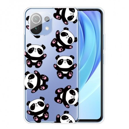 Xiaomi Mi 11 Lite läpinäkyvä pandat suojakuori.