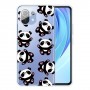 Xiaomi Mi 11 Lite läpinäkyvä pandat suojakuori.