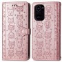 Xiaomi Mi 11i ruusukulta kissa ja koira suojakotelo
