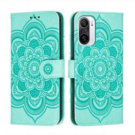 Xiaomi Mi 11i mintunvihreä mandala suojakotelo