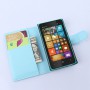 Lumia 435 vaaleansininen puhelinlompakko