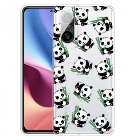 Xiaomi Mi 11i läpinäkyvä pandat suojakuori.