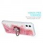 iPhone 11 pinkki glitter sormuspidike suojakuori