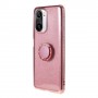 Xiaomi Mi 11i ruusukulta glitter sormuspidike suojakuori.