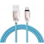 Sininen Micro-USB kaapeli.