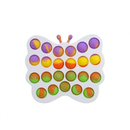 värikäs perhonen Pop it fidget