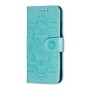 iPhone 7/8/SE 2020 mintunvihreä mandala puhelinlompakko