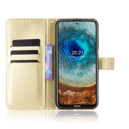 Nokia X20 / X10 5G kullanvärinen suojakotelo – kotelon saa suljettua kätevällä magneettikiinnityksellä