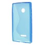 Lumia 435 sininen silikonisuojus.
