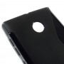 Lumia 435 musta silikonisuojus.
