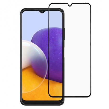 Samsung Galaxy A22 5G kirkas mustareunuksinen panssarilasi