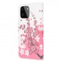 Samsung Galaxy A22 5G vaaleanpunaiset kukat suojakotelo