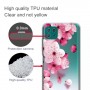 Samsung Galaxy A22 5G läpinäkyvä kukat suojakuori