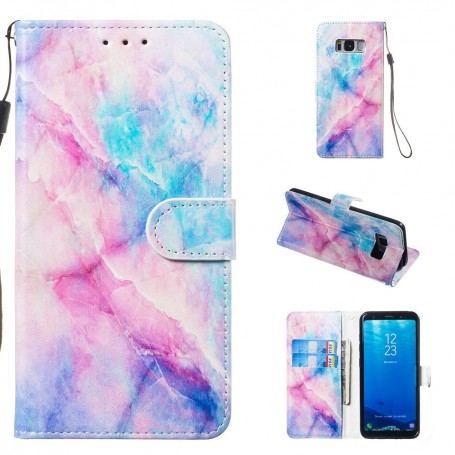 Samsung Galaxy S8 värikäs suojakotelo – monipuolinen suojakotelo korttitaskuilla