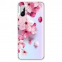 Xiaomi Redmi 9A läpinäkyvä kukat suojakuori.
