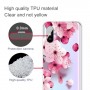 Xiaomi Redmi 9A läpinäkyvä kukat suojakuori.