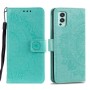OnePlus Nord 2 mintunvihreä mandala suojakotelo – lompakkokotelo tyylikkäästi esillä