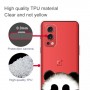OnePlus Nord 2 läpinäkyvä panda suojakuori