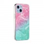 iPhone 13/14 värikäs tie-dye marmori suojakuori