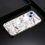 iPhone 13 valkoinen marmori suojakuori