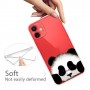 iPhone 13/14 läpinäkyvä panda suojakuori.