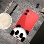 iPhone 13/14 läpinäkyvä panda suojakuori.