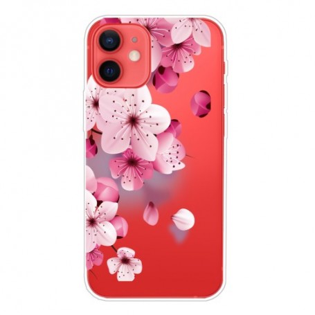 iPhone 13 läpinäkyvä kukat suojakuori.