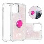 iPhone 13/14 glitter hile pinkki sormuspidike suojakuori