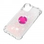 iPhone 13/14 glitter hile pinkki sormuspidike suojakuori