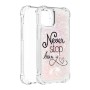 iPhone 13/14 glitter hile never stop dreaming suojakuori – minimalistinen mutta tehokas suoja