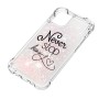iPhone 13/14 glitter hile never stop dreaming suojakuori – joustvasta ja kestävästä muovista valmistettu suojakuori