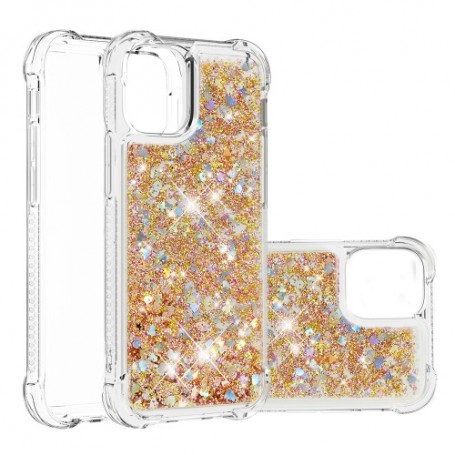 iPhone 13/14 glitter hile kulta suojakuori