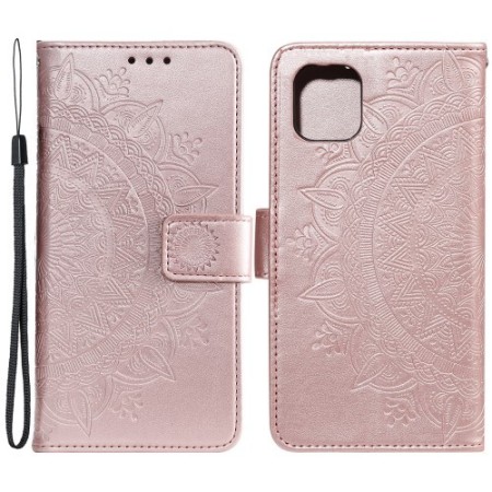 iPhone 13 mini ruusukulta mandala suojakotelo – lompakkomallinen avattava kannellinen suojakotelo