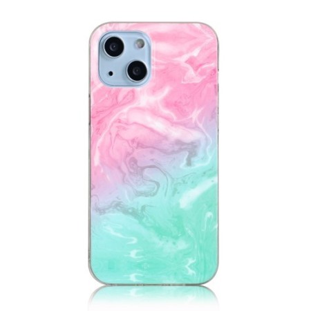 iPhone 13 mini värikäs tie-dye marmori suojakuori – laadukas rakenne näkyy lähikuvasta