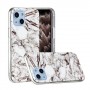 iPhone 13 mini valkoinen marmori suojakuori