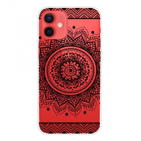 iPhone 13 mini läpinäkyvä mandala suojakuori.