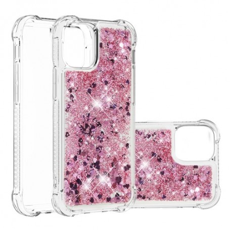 iPhone 13 mini glitter hile pinkki suojakuori