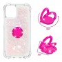 iPhone 13 mini glitter hile pinkki sormuspidike suojakuori