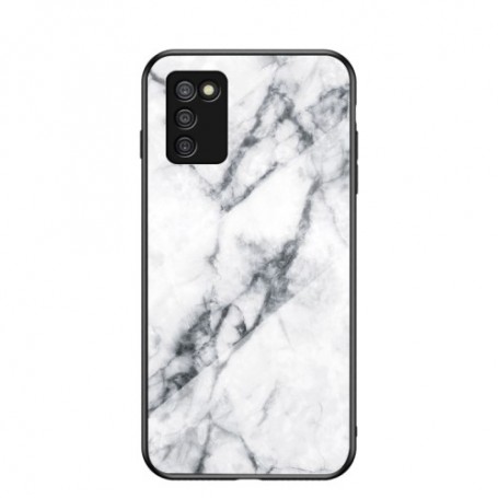 Samsung Galaxy A03s / A02s valkoinen marmori suojakuori