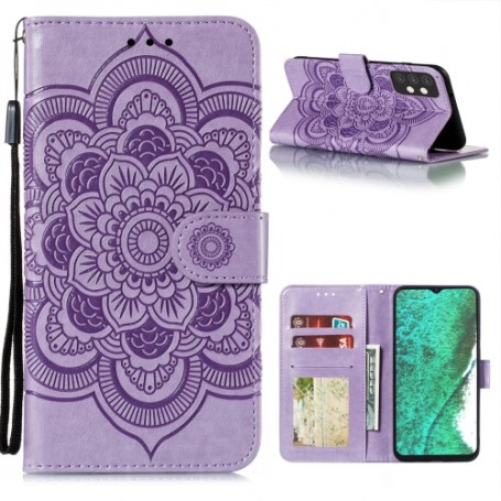Samsung Galaxy A32 5G violetti kukka suojakotelo