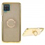 Samsung Galaxy A12 kullanvärinen glitter hile sormuspidike suojakuori
